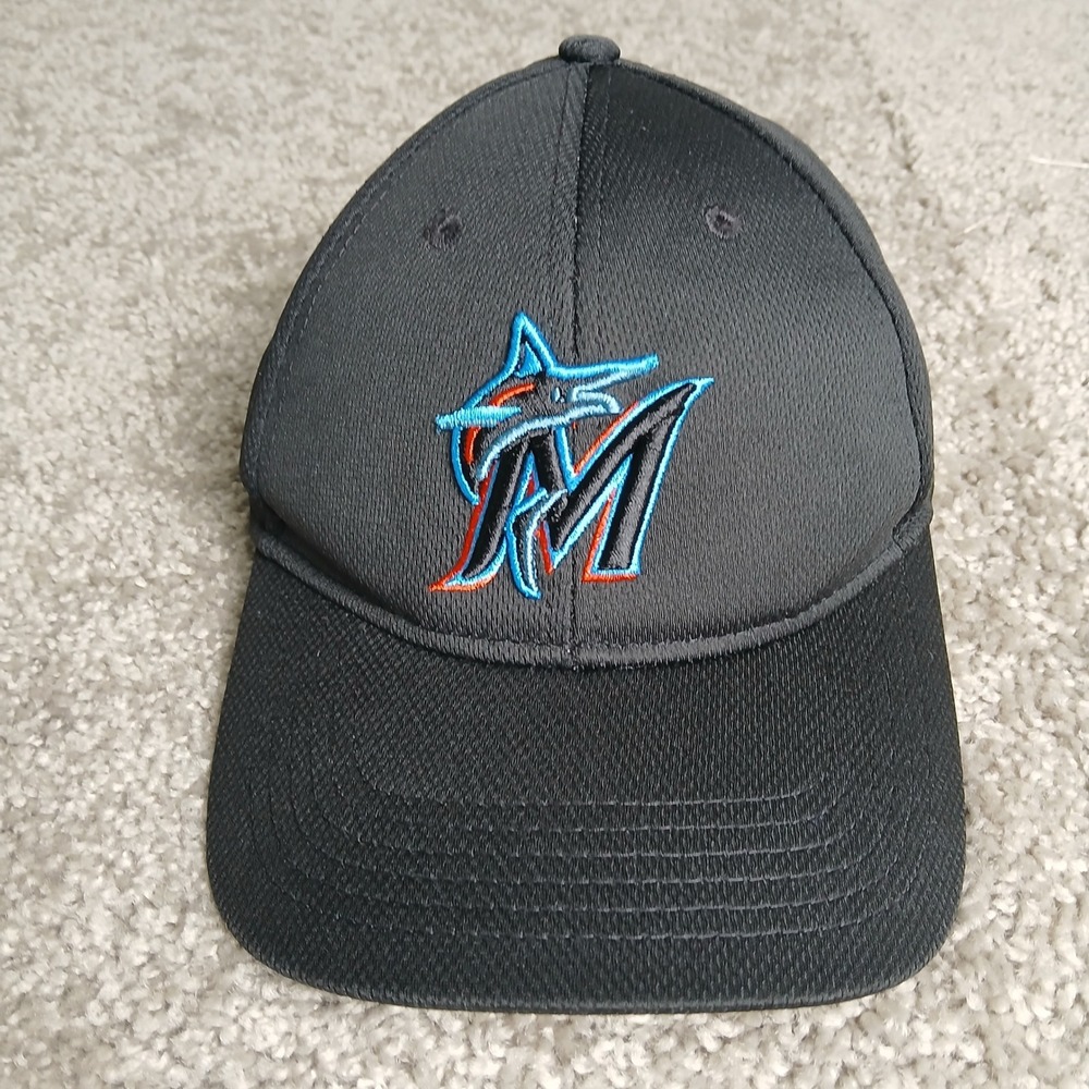 Miami Marlins MLB Baseball Hat OC Sports Black Adjustable OSFM Cap